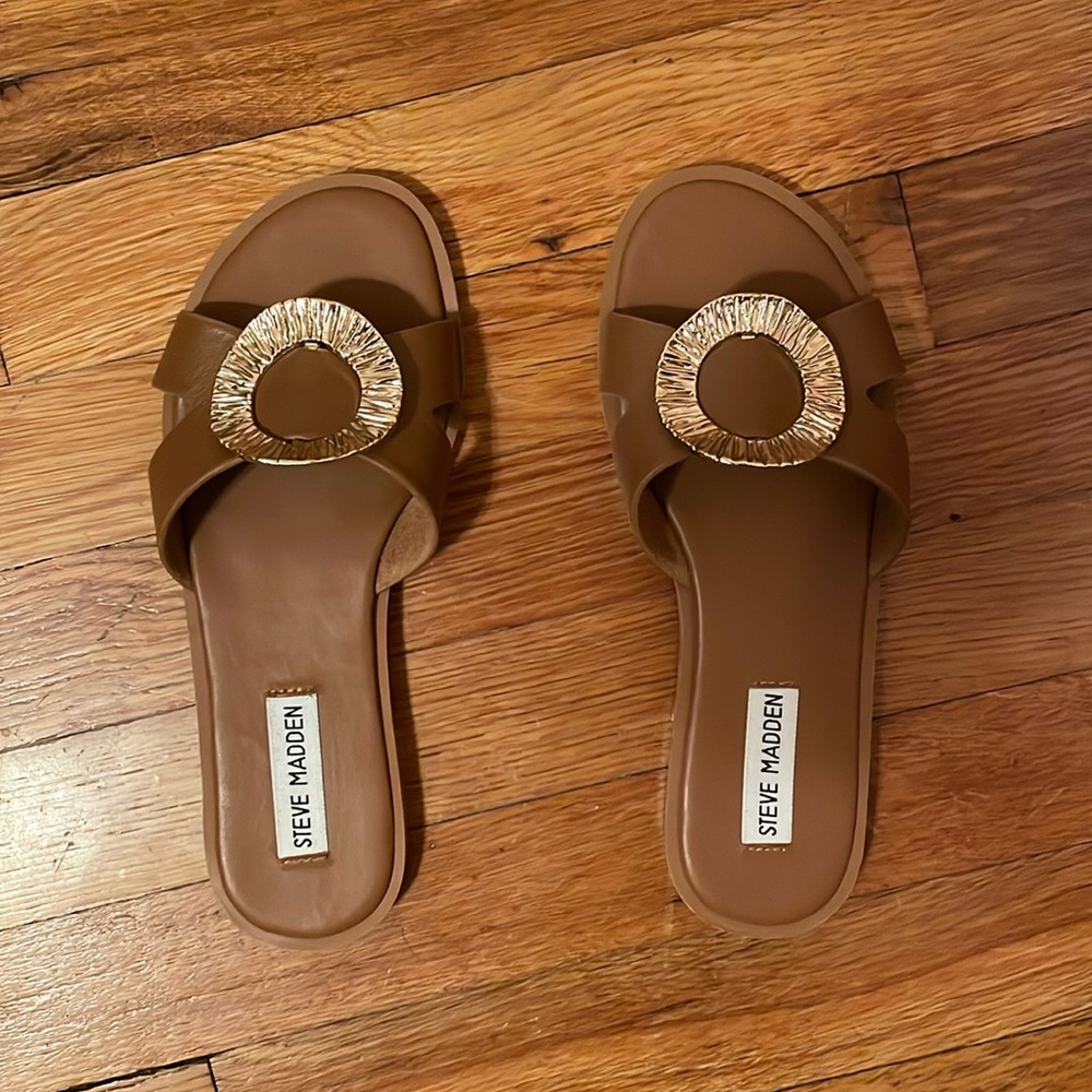 Steve Madden Leather slide sandal